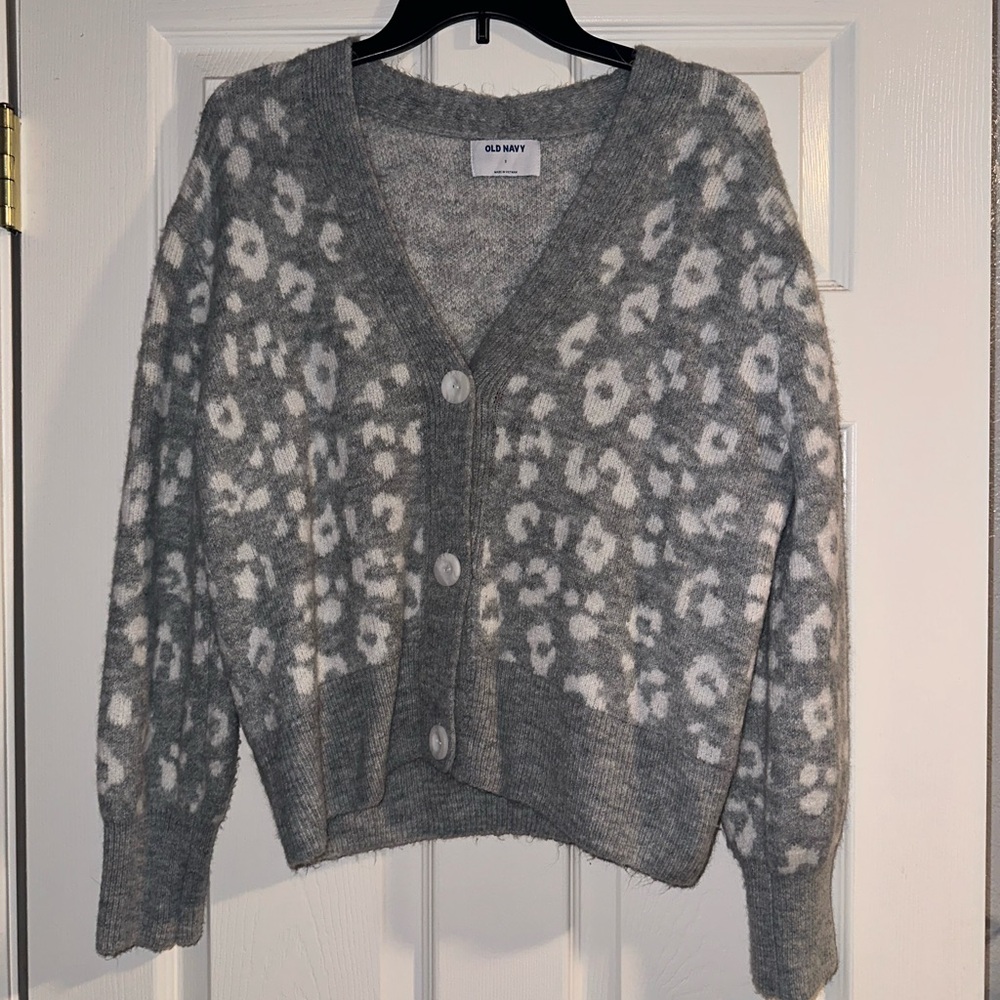 Old Navy Cheetah Print Cardigan